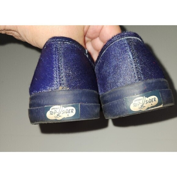 Sperry Top-Sider for Jeffrey of NYC Blue Leather Loafers Boat Shoes Pony Sz 10 - Picture 4 of 8